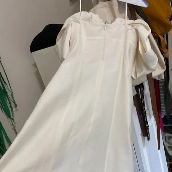 Cult Gaia Muna Dress Off-White Size 4 - Picture 9 of 11